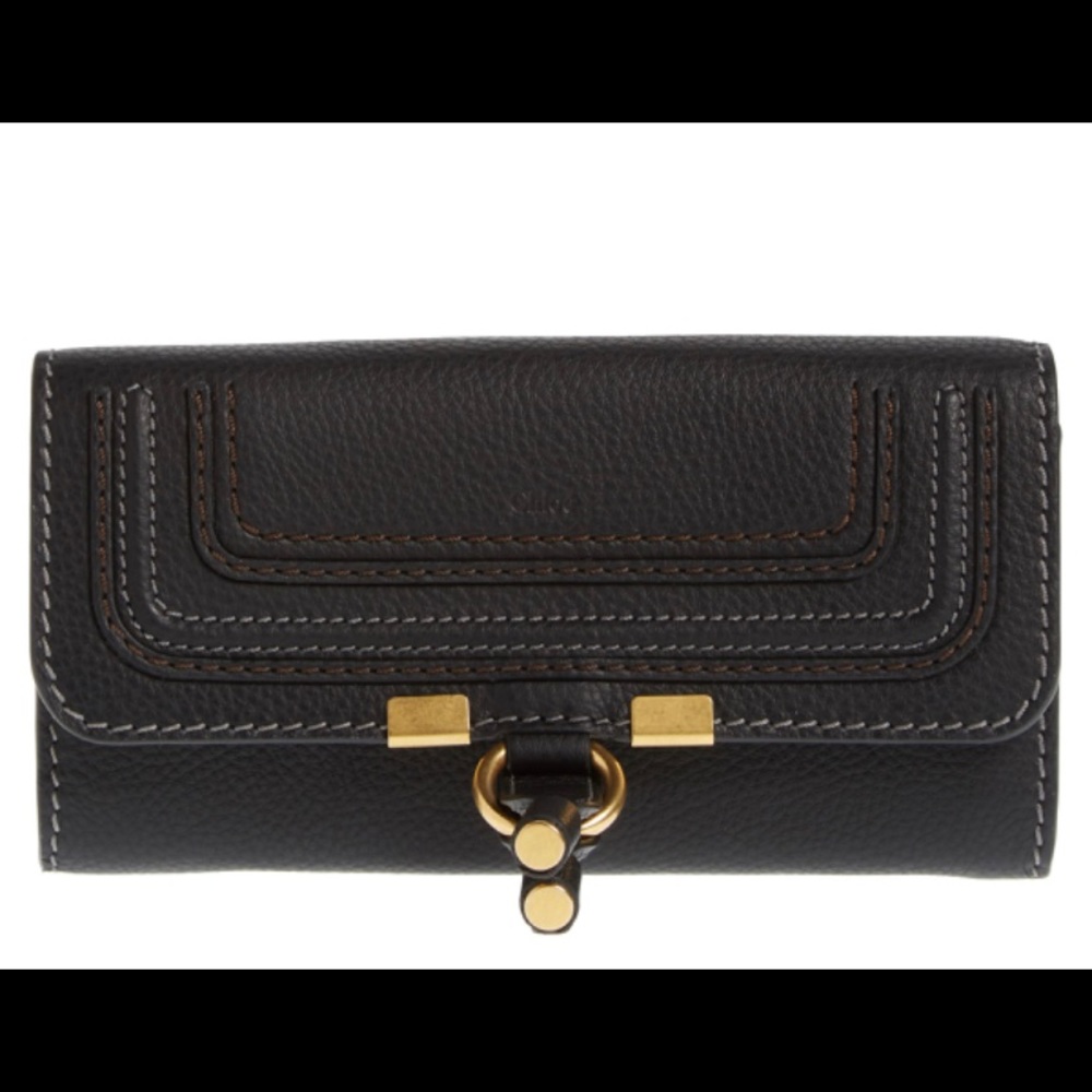 CHLOE Marcie long leather flap wallet